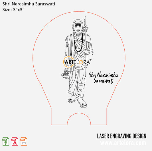 Shri Narasimha Saraswati Laser Engraving