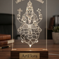 Laser Engraving Lord Vishnu Kurma Avatar