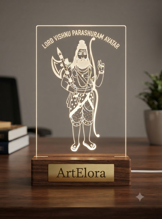 Laser Engraving Lord Vishnu Parashuram Avatar