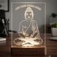 Laser Engraving Lord Vishnu Buddha Avatar