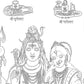 Laser Engraving Lord Shiv Parvati jyotirling (Shiv Parivar)