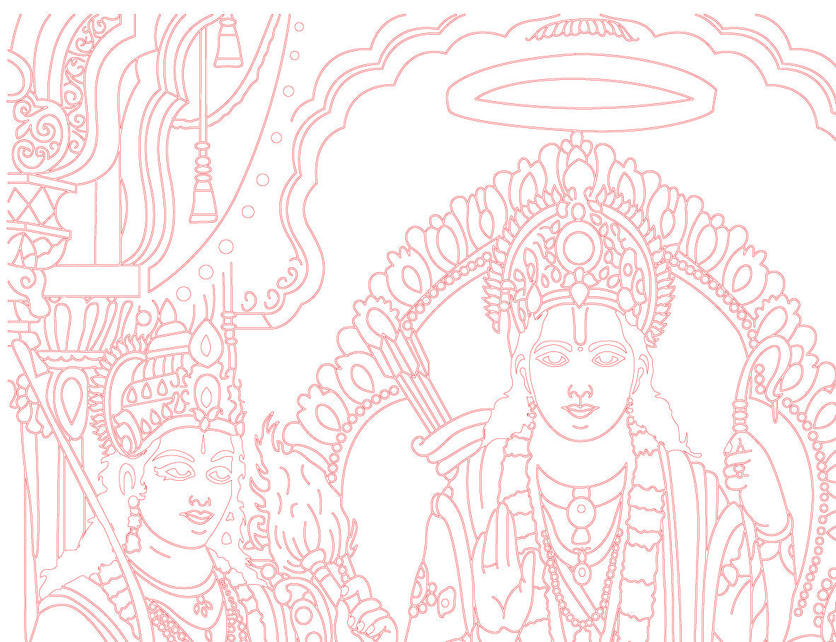 Laser Engraving Ram Darbar (Darwar)