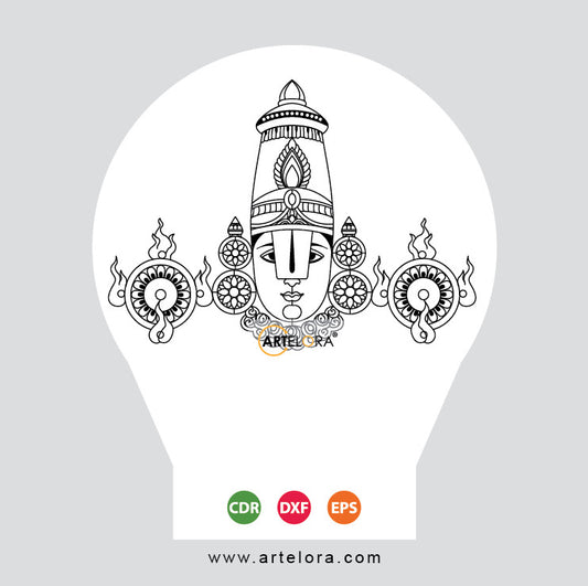 Laser Engraving Lord Tirupati Balaji