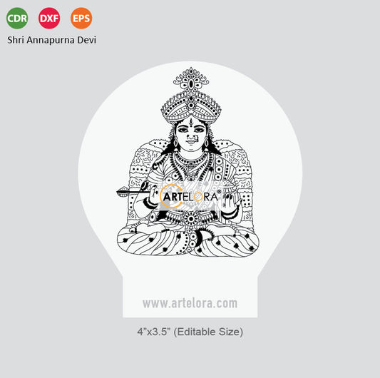 Laser Engraving Shri Annapurna Devi