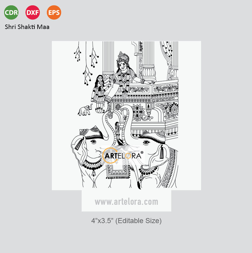 Laser Engraving Shri Shakti Maa