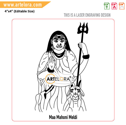 Laser Engraving Maa Mahoni Meldi