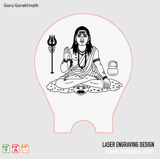 Guru Gorakhnath Laser Engraving