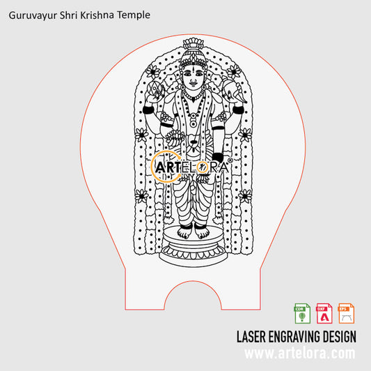 Guruvayur Shri Krishna Temple Laser Engraving