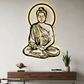 2D Modern Art Buddha Laser cutting