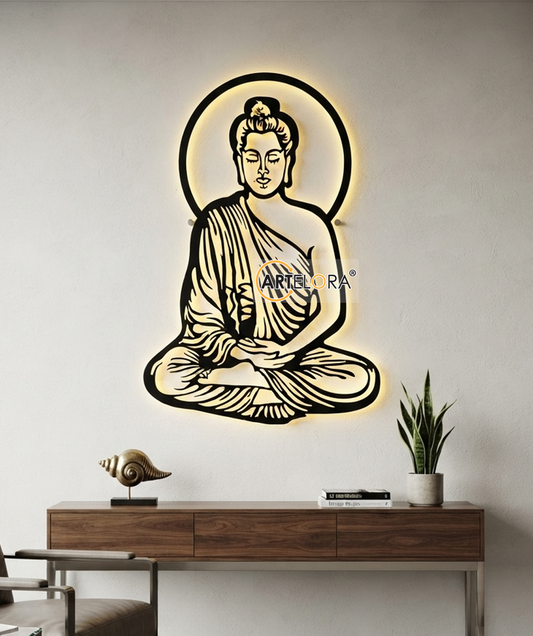 2D Modern Art Buddha Laser cutting