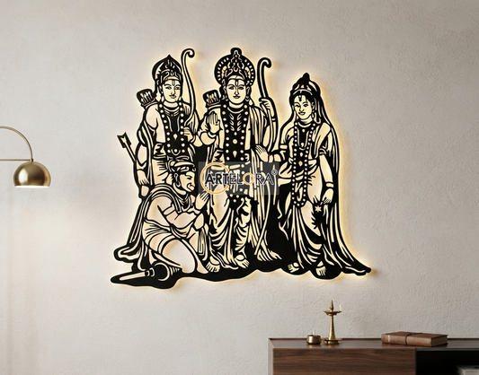 2D Modern Art Ram Darbar Laser Cutting