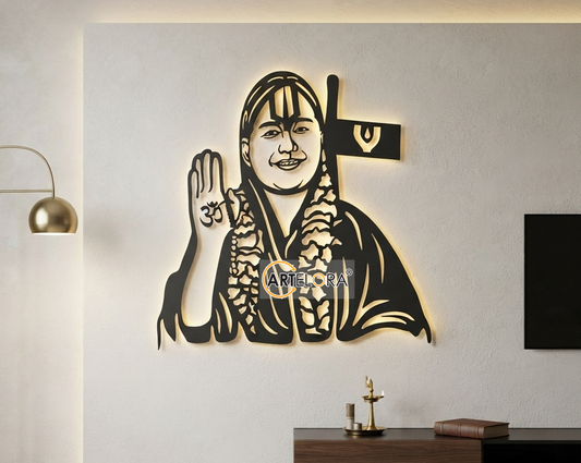 2D Modern Art Narendra Maharaj Laser cutting Design