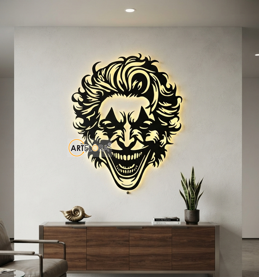 2D Modern Art Joker Laser Cutting