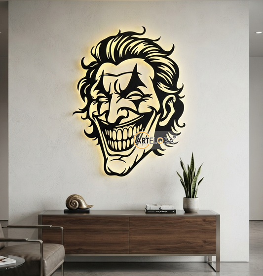 2D Modern Art Joker Laser Cutting