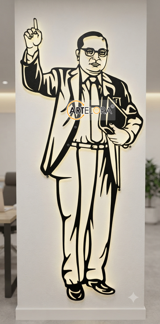 2D Modern Art Babasaheb Ambedkar Laser Cutting