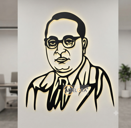 2D Modern Art Babasaheb Ambedkar Laser Cutting