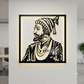 2D Modern Art Chhatrapati Shivaji Maharaj Laser Cutting