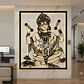 2D Modern Art Hanuman Ji Laser Cuutting