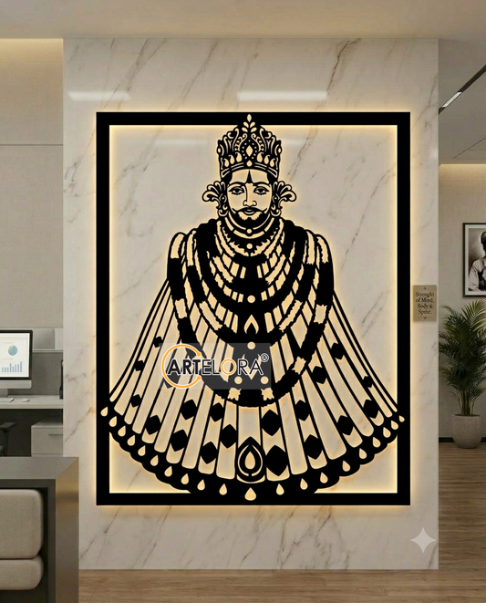 2D Modern Art Khatu Shyam Ji Laser Cutting