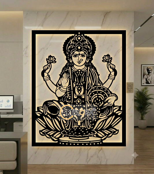 2D Modern Art shri lakshmi Mata Laser Cutting