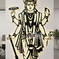 2D Modern Art Shri Vishnu Bhagwan