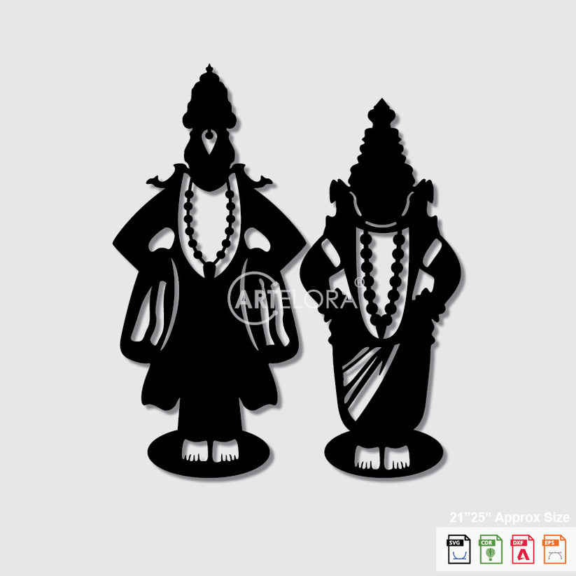 2D Modern Art Vitthal Rukmini – ArtElora