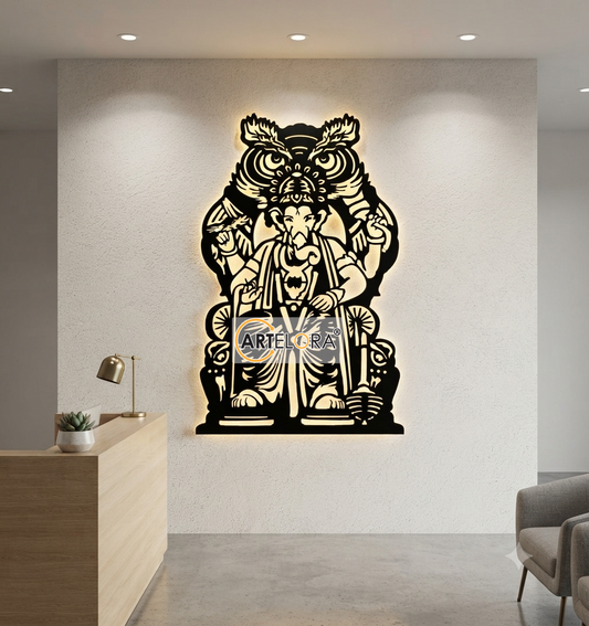 2D Modern Art Shri Ganesh