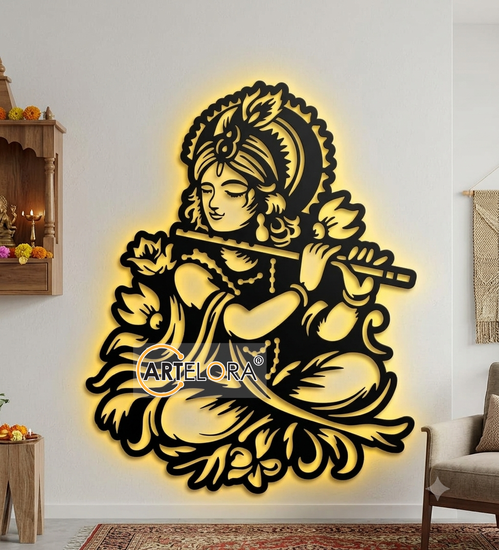 2D Modern Art Shri Krishna
