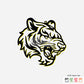 2D Modern Art Tiger Face