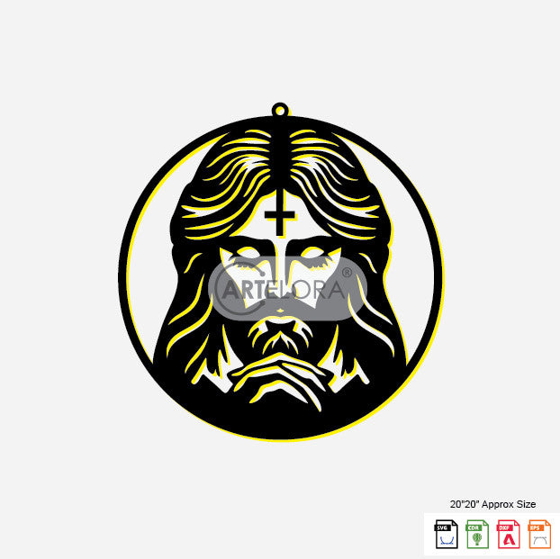 Jesus 2d Unity 2D Modern Art CNC Laser Cutting Wall art Design – Page 4 – ArtElora