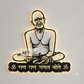 2D Modern Art Gan Gan Ganata Gole (Shri Gajanan) swami Samarth