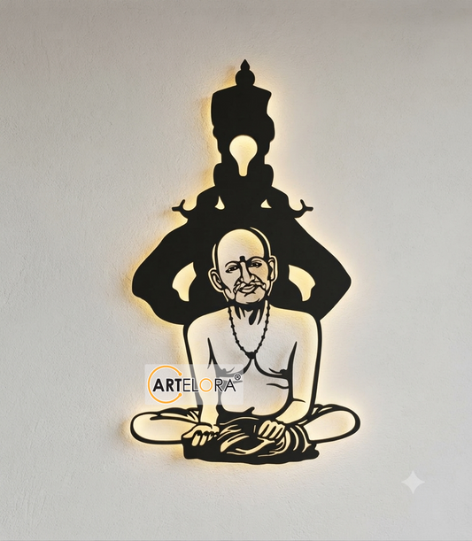 2D Modern Art Gan Gan Ganata Gole (Shri Gajanan) swami Samarth