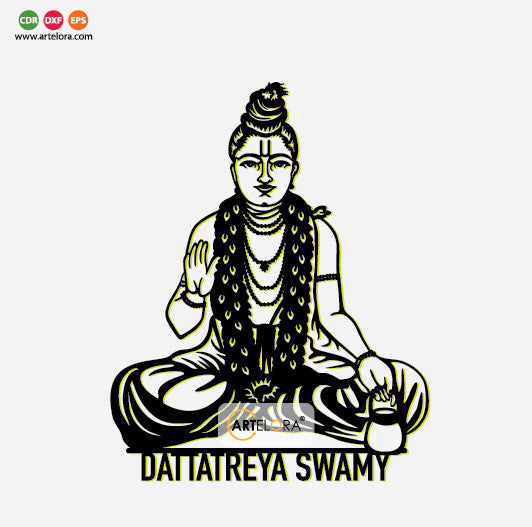 2D Modern Art Dattatreya Swamy (Dattaguru)