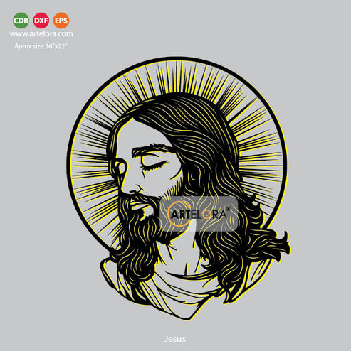 2D Modern Art Jesus – ArtElora