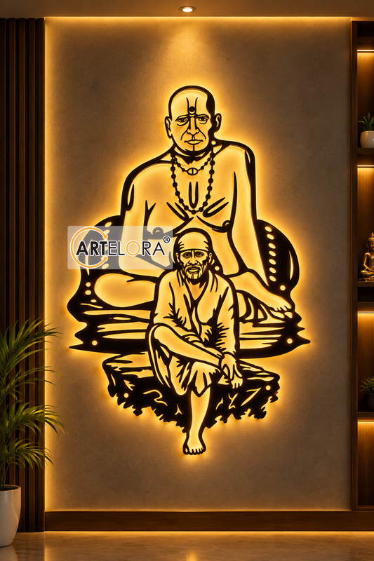 2D Modern Art Sai Baba of Shirdi (Swami Samarth)