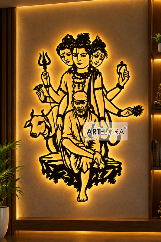 2D Modern Art Sai Baba of Shirdi (Dattaguru)