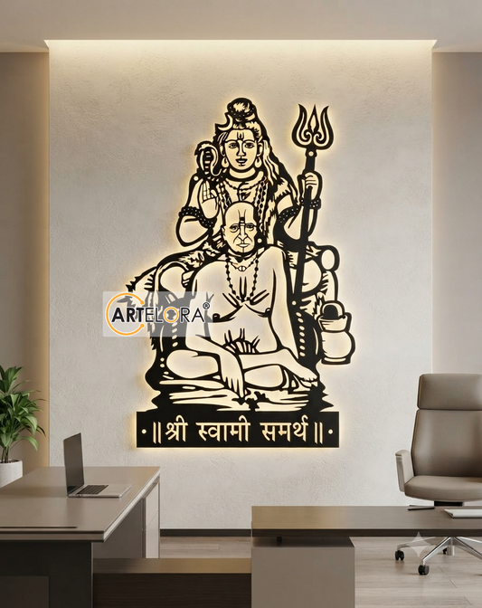 2D Modern Art Swami Samarth & Shiv