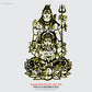 2D Modern Art Shiv & Ganesh