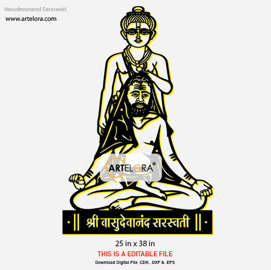 2D Modern Art Vasudevanand Saraswati