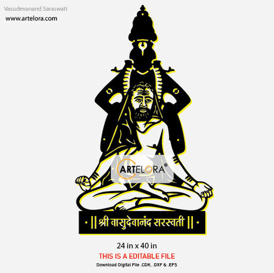2D Modern Art Vasudevanand Saraswati