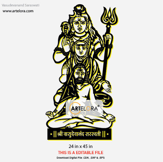 2D Modern Art Vasudevanand Saraswati