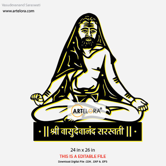 2D Modern Art Vasudevanand Saraswati