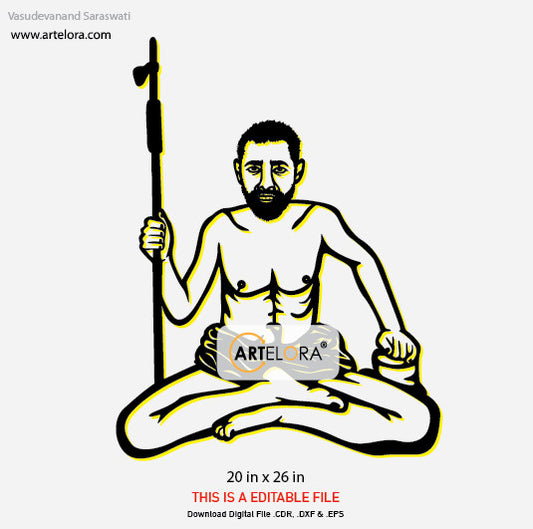 2D Modern Art Vasudevanand Saraswati