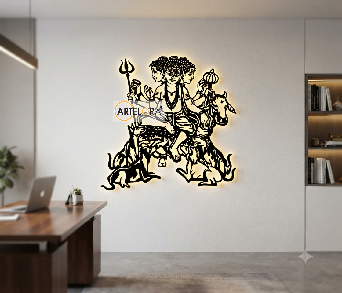 2D Modern Art Swami Samarth (Dattatreya)