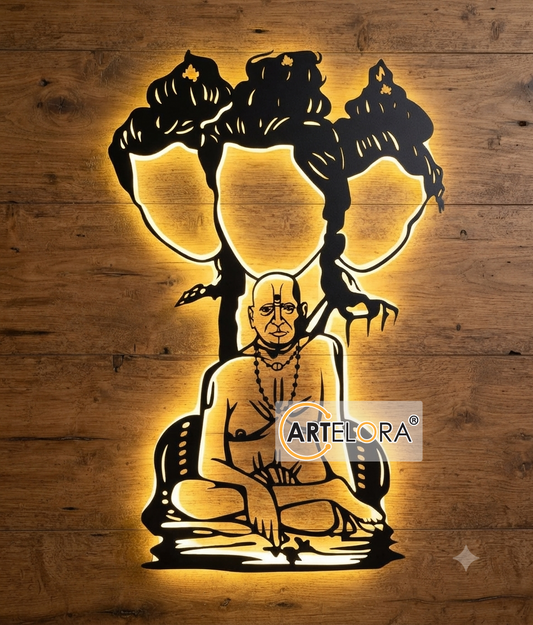 2D Modern Art Swami Samarth Laser cutting