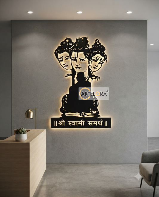 2D Modern Art Swami Samarth Laser cutting design