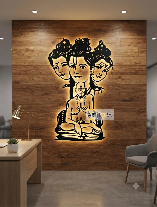 2D Modern Art Swami Samarth Laser cutting