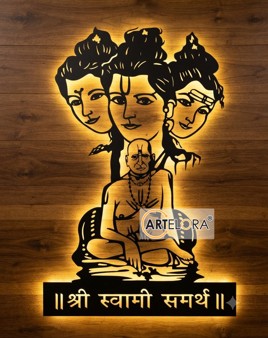 2D Modern Art Swami Samarth Laser cutting