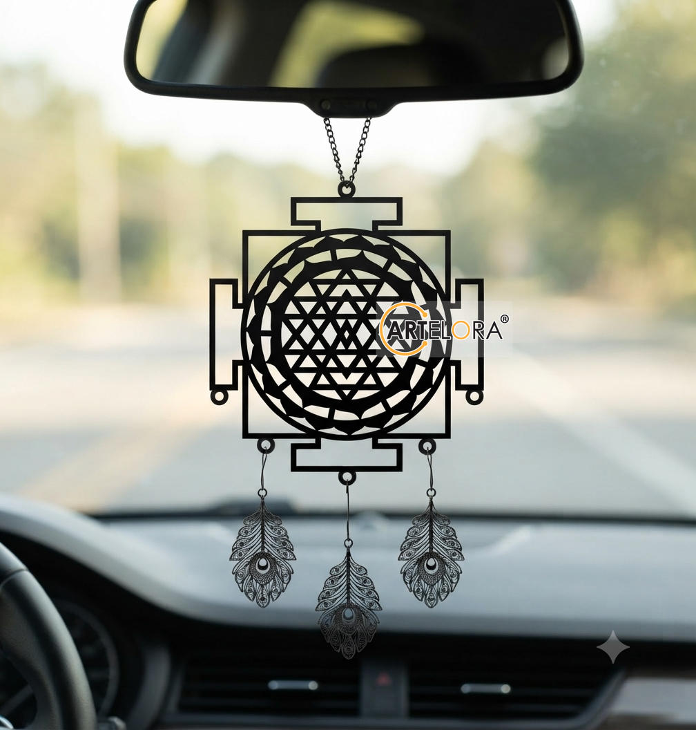 2D Modern Art Car Hanging Mantra Laser cutting