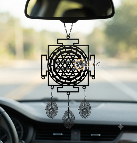 2D Modern Art Car Hanging Mantra Laser cutting